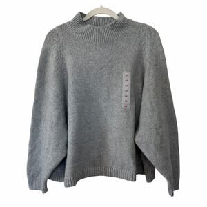 Old Navy Cotton Blend Mockneck Sweater Gray Size 2X